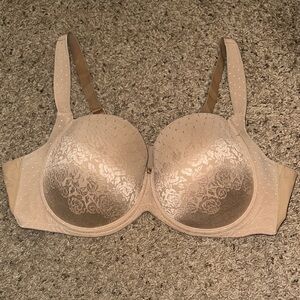 Soma Stunning Support Full Coverage Bra in Soft Tan with Lace Overlay 44D NWOT